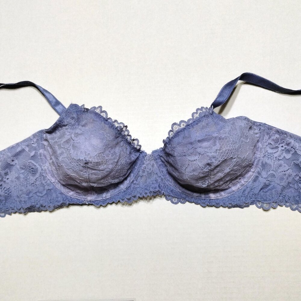 2 Bras 38B Savage X Fenty Magenta Lavender Floral Lace Underwire 2 Hook